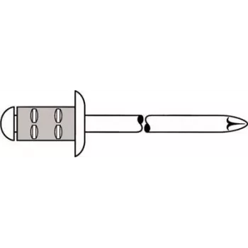 Rebite cego GESIPA Polygrip 6,4x15 Al/A2 para 1,5–9,0 mm, embalagem de 250