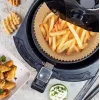 Papéis redondos para fritadeira 16 cm, pack de 50 — papel absorvente de óleo descartável compatível com fritadeira