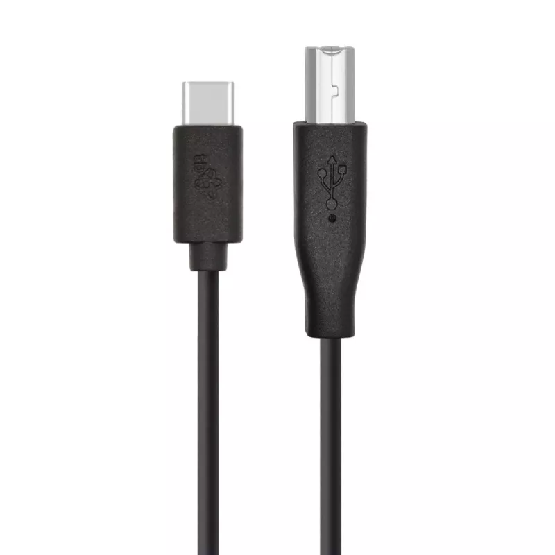 Cabo USB A para B TB 1,8 m — preto, para impressora