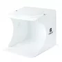 Fotobox com iluminação LED, 24x23x22 cm