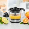 Rommelsbacher espremedor de citrinos, 30 Watt, 0,6 litros, rotação à direita/esquerda, dois cones de espremer (ZP 50)