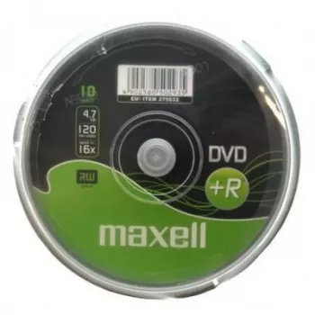 DVD virgens Maxell M160 4,7 GB DVD+R 10 unid.
