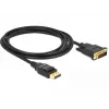 DeLOCK - cabo de vídeo - Single Link - DisplayPort (M) para DVI-D (M) - DisplayPort 1.2a - 2,0m - passivo - preto (85313)
