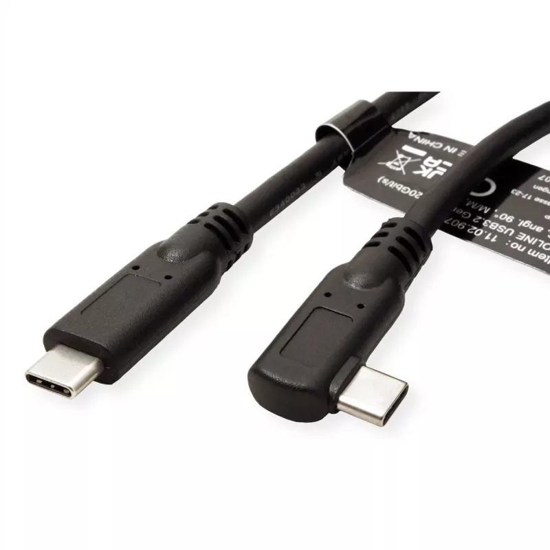 Cabo USB Secomp 11.02.9075 1 m USB 3.2 Gen 2 (3.1 Gen 2) USB C preto (11.02.9075)