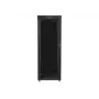 Lanberg FF01-8042-12BL armário rack de chão de 19 polegadas 42U, 800x1000x2127,5 mm, porta de vidro, LCD, IP20, para montagem, preto