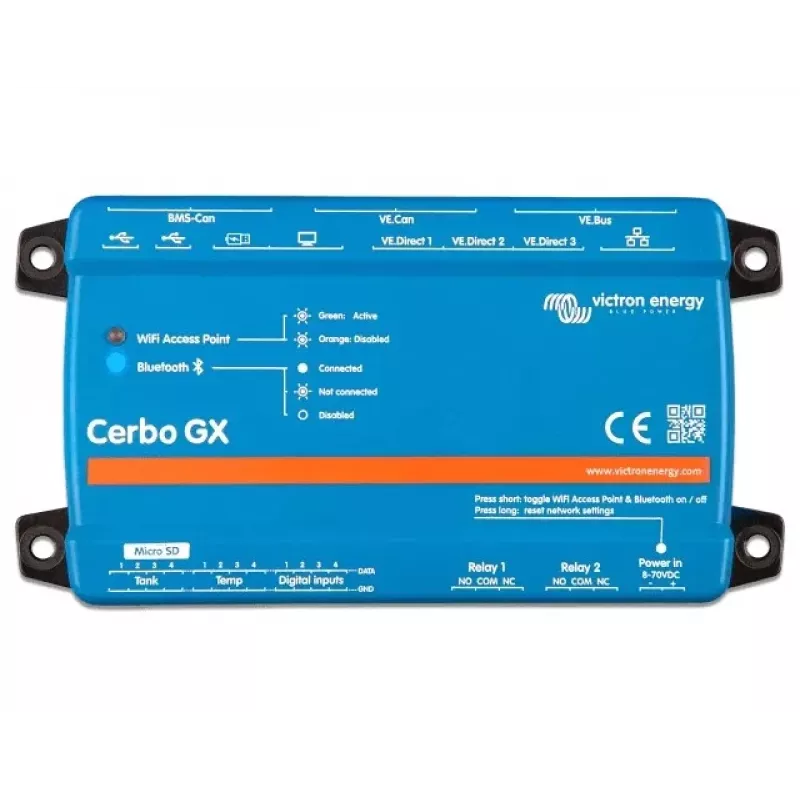 Cerbo GX MK2 Victron Energy BPP900450110 sistema de monitorização avançado com comunicação remota e suporte de ecrã