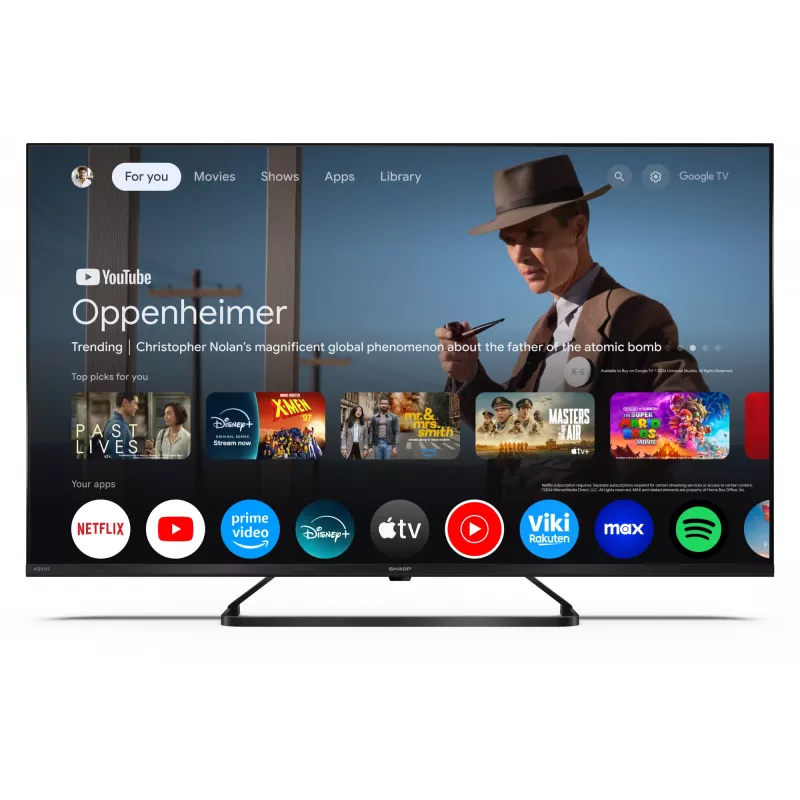 Sharp 43HP6265E TV Google UHD preto