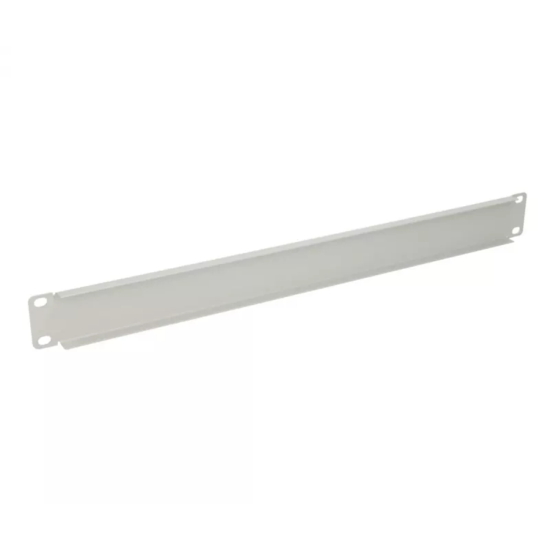 Painel cego para rack Extralink Front Blank Panel 1U 19 polegadas cinzento, caixa em aço