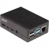 caixa de alumínio para Raspberry Pi 4 B (preto (mate))