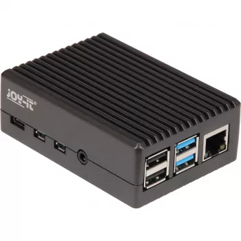 caixa de alumínio para Raspberry Pi 4 B (preto (mate))