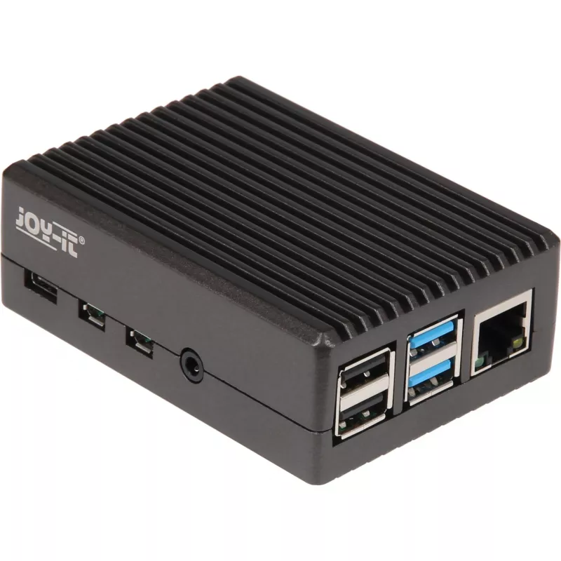 caixa de alumínio para Raspberry Pi 4 B (preto (mate))