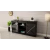Cómoda 160x80x35 GRANERO preto/preto brilhante