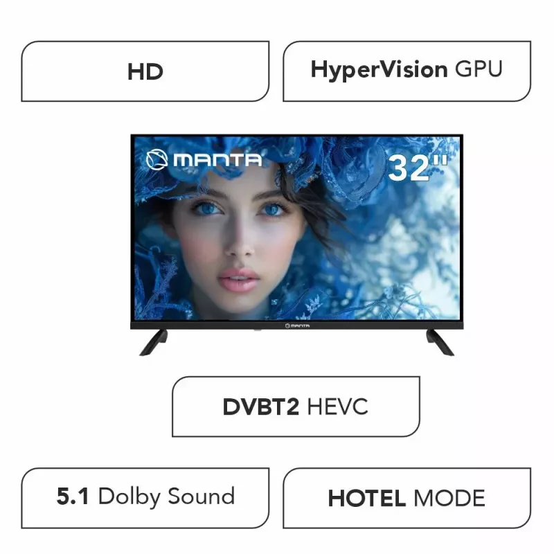Televisor LED MANTA MATV001LHN32 32 polegadas HD ready