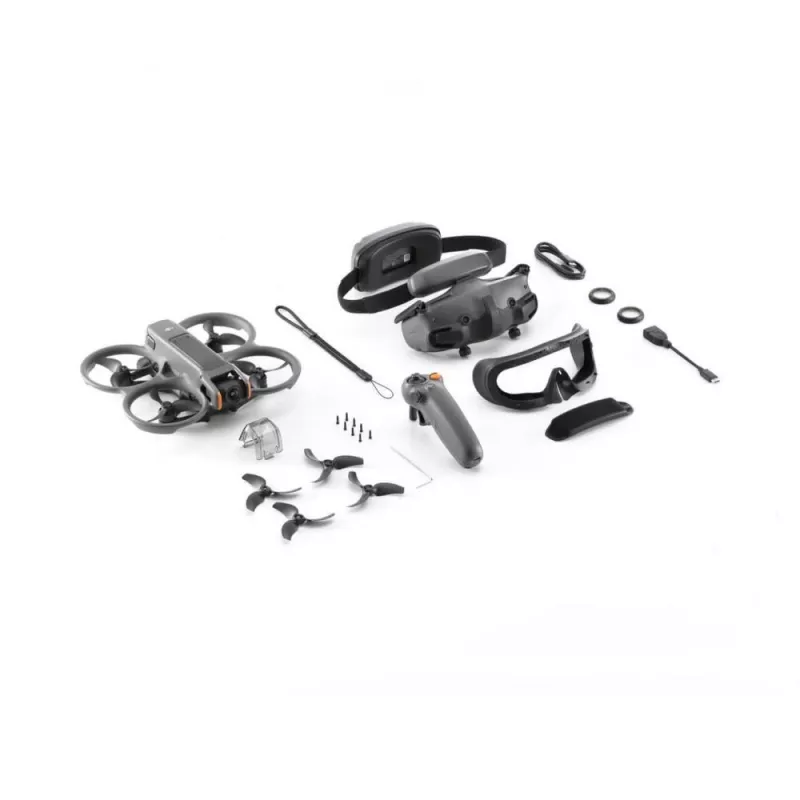 DJI Avata 2 Fly More Combo 1 bateria 4 rotores 12 MP 3840 x 2880 píxeis preto