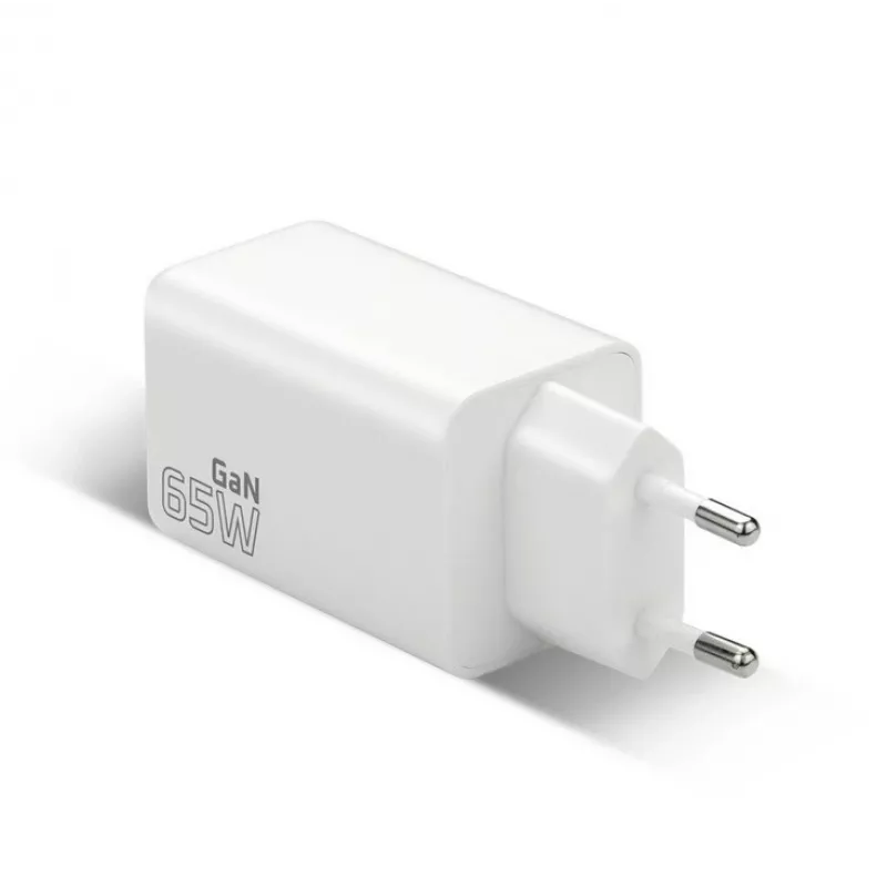 Carregador everActive SQ-655Q 65W, 1×USB-A + 2×USB-C carregamento rápido