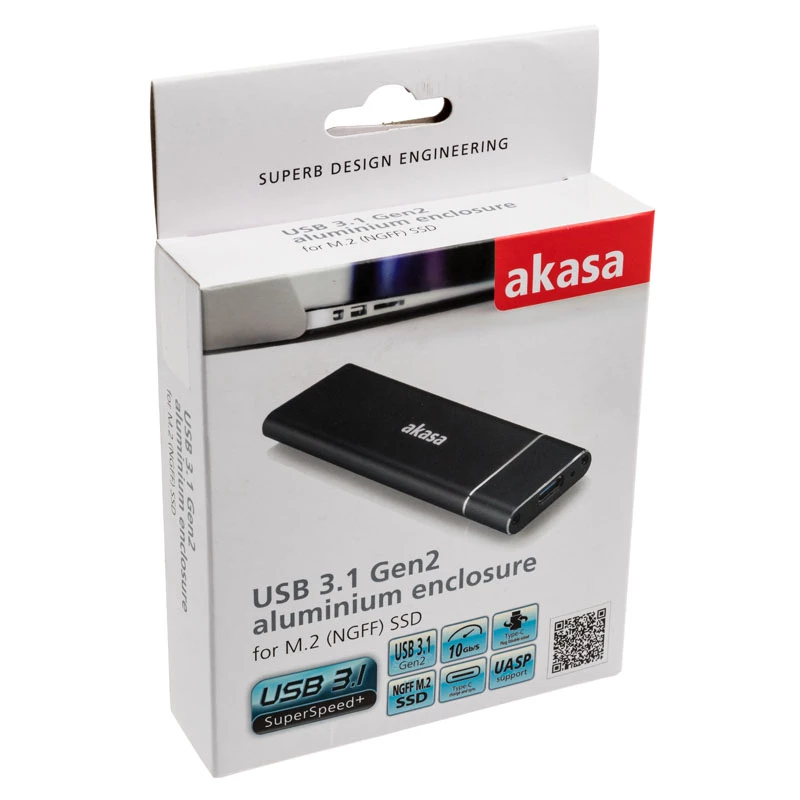 Caixa para SSD Akasa AK-ENU3M2-02 preto M.2