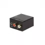 Adaptador de áudio LogiLink CA0101 Toslink / RCA / jack preto