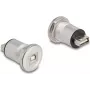 Tomada DeLOCK 88194 tipo B + USB Type A preto prateado