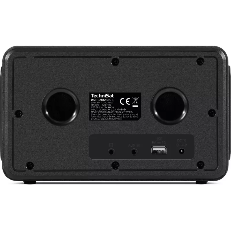 Rádio pessoal TechniSat DigitRadio 550 IR Digital DAB+ FM 100W