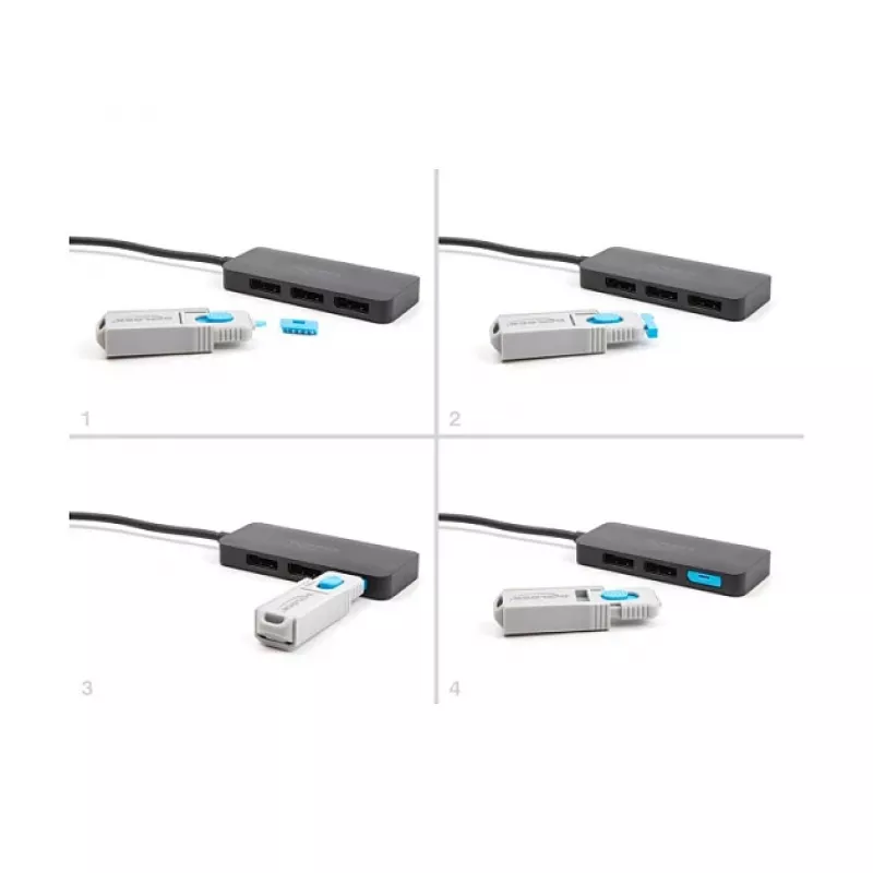 Bloqueador de portas DeLOCK 20927 DisplayPort 4 unid. + ferramenta de bloqueio