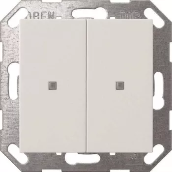 Gira Botão basculante KNX 2 funções, branco puro (Modelo 517303)