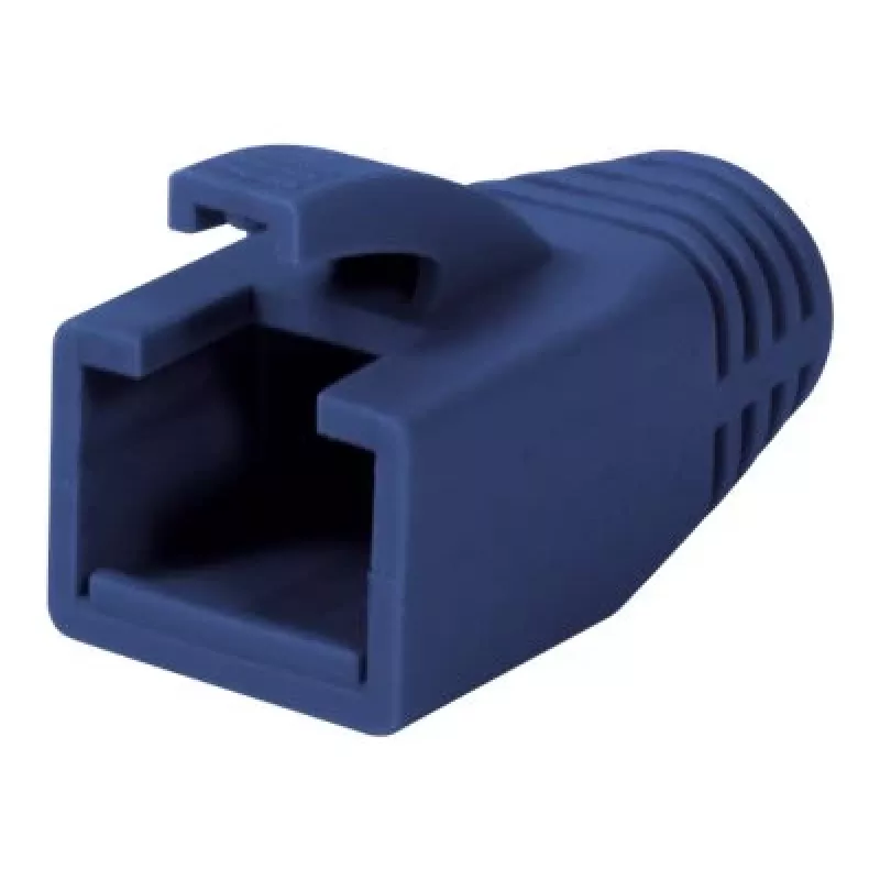 Logilink | Bainha de alívio de tração para ficha RJ45, 8,0 mm (50 unid.) | MP0035B | azul