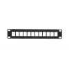 Patch panel Extralink 12 portas UTP caixa metálica 10 polegadas, preto