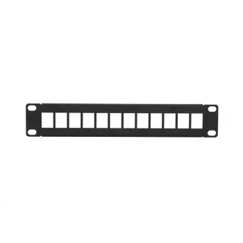 Patch panel Extralink 12 portas UTP caixa metálica 10 polegadas, preto