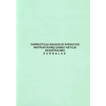 Livro de registo de instruções de segurança e saúde no trabalho, A4, 24 páginas (0720-024)