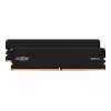 Crucial - DDR5 - Kit - 32 GB: 2 x 16 GB - DIMM - 288-PIN 6000 MHz / PC5-48000 CL48 1.1 V sem buffer on-die ECC preto