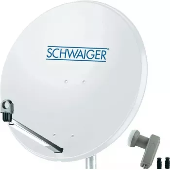 Antena parabólica SCHWAIGER SPI9960SET2 80 cm com LNB Twin para 2 participantes