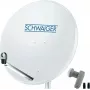 Antena parabólica SCHWAIGER SPI9960SET2 80 cm com LNB Twin para 2 participantes