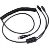 Honeywell - Comutador de teclado / Cabo de rede - RJ-45 (macho) - PS/2, 6 pinos, fonte de alimentação - 3,0 m - enrolado - preto (CBL-720-300-C00)