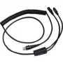 Honeywell - Comutador de teclado / Cabo de rede - RJ-45 (macho) - PS/2, 6 pinos, fonte de alimentação - 3,0 m - enrolado - preto (CBL-720-300-C00)
