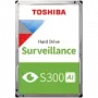 HDD Videovigilância TOSHIBA S300 AI 8TB CMR, 3,5'', 512MB, 7200U/min, SATA, 64 câmaras, 24/7, TBW: 550