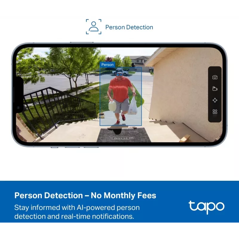 Câmara de vigilância exterior a bateria TP-LINK Tapo C400 — 1080p, visão noturna, áudio bidirecional, deteção de movimento, IP65