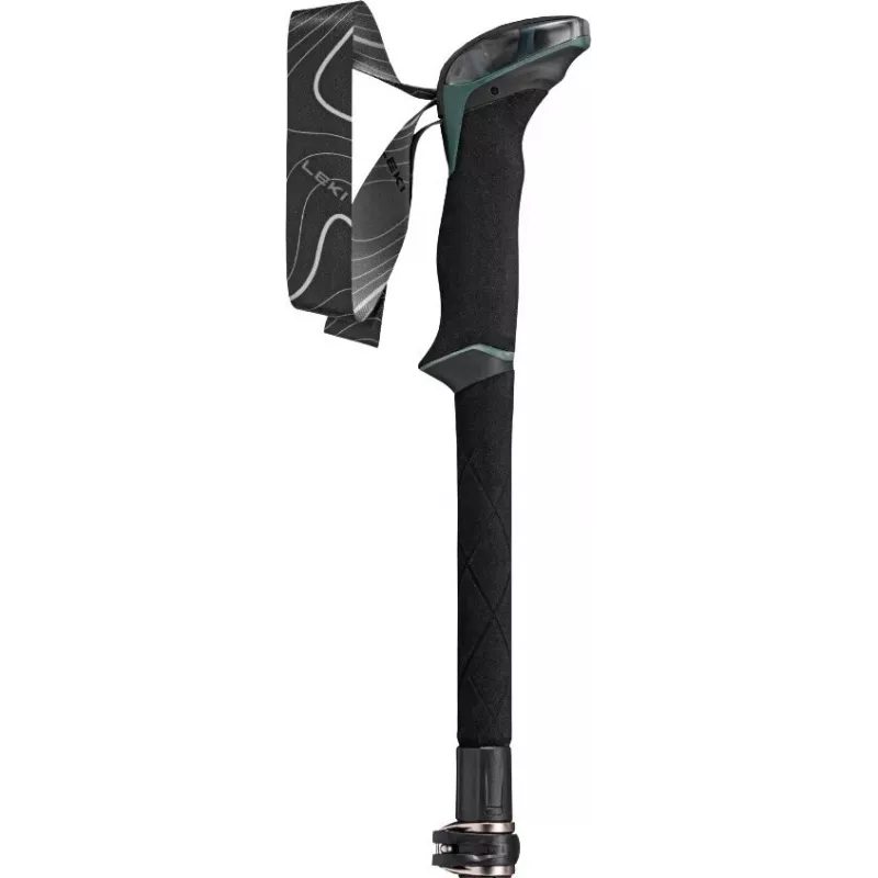 Bastões de trekking Leki TR Makalu FX ajustáveis 110–130 cm, verde