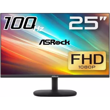 ASRock | Monitor | CL25FF | 24,5 polegadas | IPS | 16:9 | 100 Hz | 1 ms | Portas HDMI 1 | preto