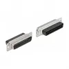 Ficha de crimpagem D-Sub 25 pinos para 2 x conector fêmea RJ45 DeLOCK 66833