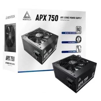 Fonte de alimentação Montech APX750 750 W 20+4 pin ATX ATX preto