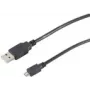 Cabo USB S/CONN 77185-HQ 5 m USB 2.0 A para Micro-USB B preto
