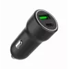 Adaptador de carro Gembird - USB Type-A e C PD - 20W