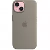Capa de silicone com MagSafe para iPhone 15 – Clay