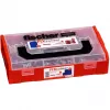 FixTainer - DUOPOWER & DUOSEAL + parafusos, buchas cinzento-claro/vermelho, 275 peças