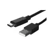 Cabo USB-A para USB-C LANBERG CA-USBO-20CU-0018-BK — USB 2.0, 1,8 m, preto