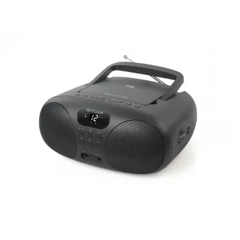 Muse Leitor de Rádio-CD portátil com Bluetooth | MD-208BT | Entrada AUX