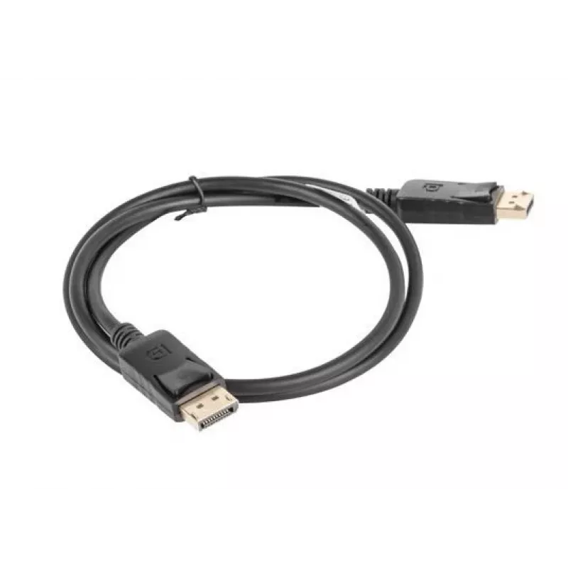 Cabo DisplayPort Lanberg 19 Pin V1.2 4K, 1M | CA-DPDP-10CC-0010-BK | DisplayPort para DisplayPort