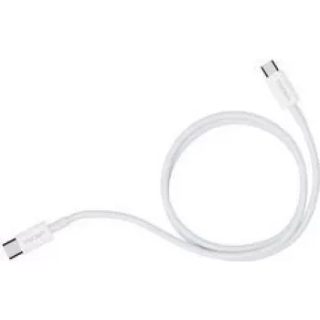 PEDEA Cabo de carregamento rápido e dados USB-C/USB-C, Branco (1 metro) (60040120)