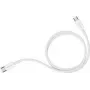 PEDEA Cabo de carregamento rápido e dados USB-C/USB-C, Branco (1 metro) (60040120)