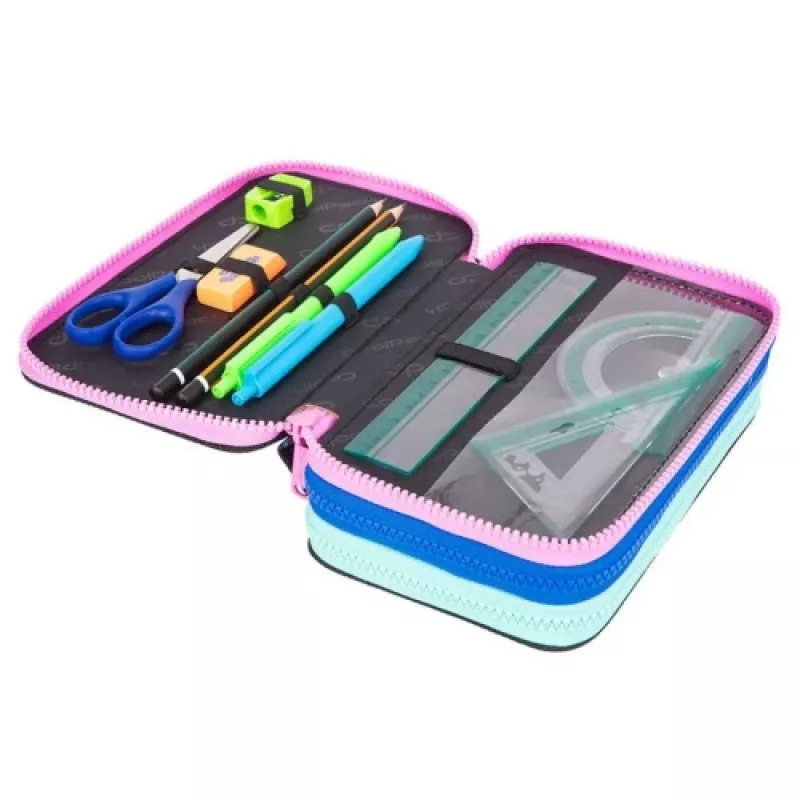 Estojo de Três Andares com Acessórios CoolPack Jumper 3 TENNIS STAR